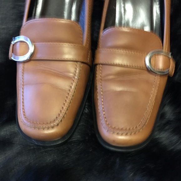 Coach Keely Cognac Brown Leather Silver C Accent 8 - Picture 7 of 9